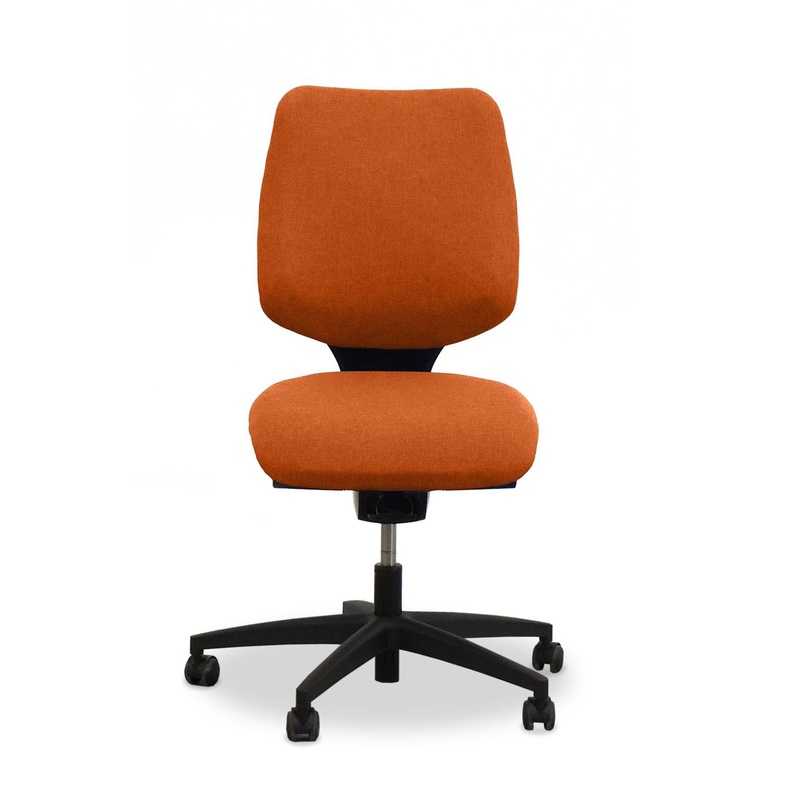 Image of Giroflex 545 office chair without armrests, Orange/Black, New, Ergonomic chair - ideal for flexible working
