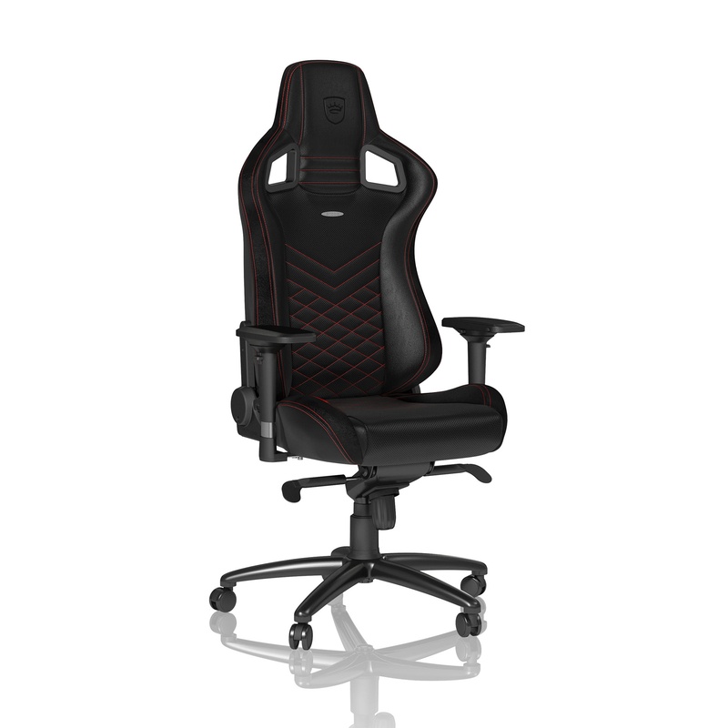 Image of Gaming chair Noblechairs EPIC with 4D armrests, Black/Red, New, Ergonomic chair - ideal for flexible working