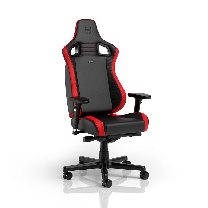 Image of Gaming chair Noblechairs EPIC Compact with 3D armrests, Black/Red, New, Ergonomic chair - ideal for flexible working