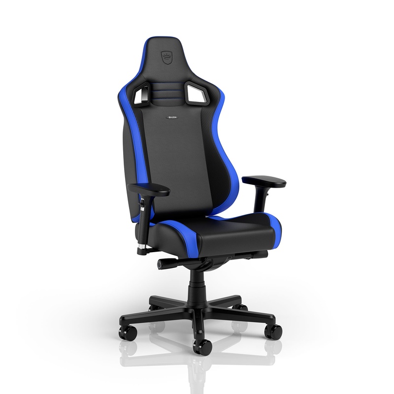 Image of Gaming chair Noblechairs EPIC Compact with 3D armrests, Black/blue, New, Ergonomic chair - ideal for flexible working