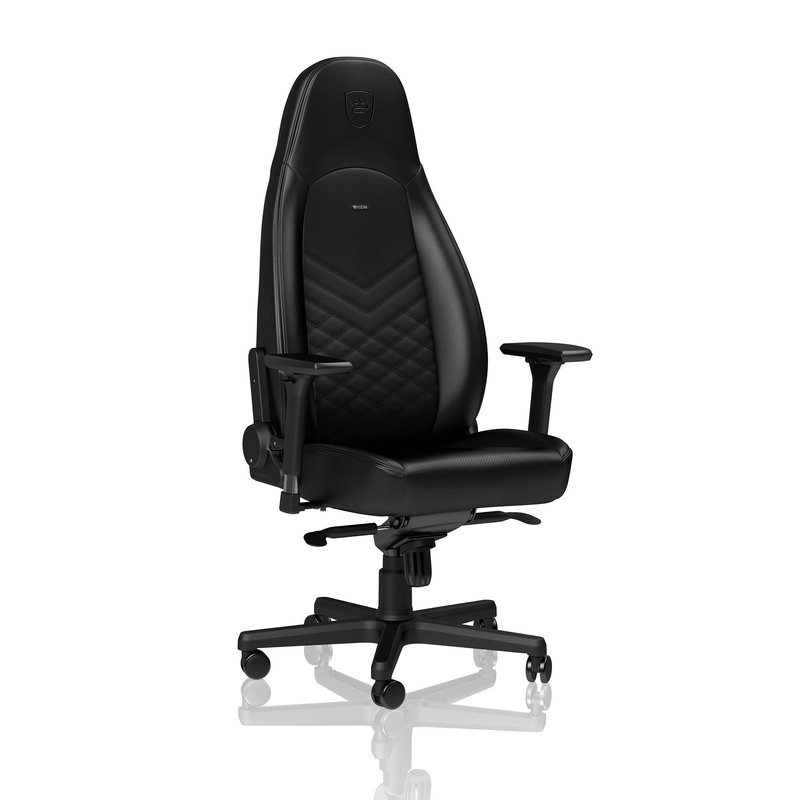 Image of Gaming chair Noblechairs ICON with 4D armrests, Black, New, Ergonomic chair - ideal for flexible working