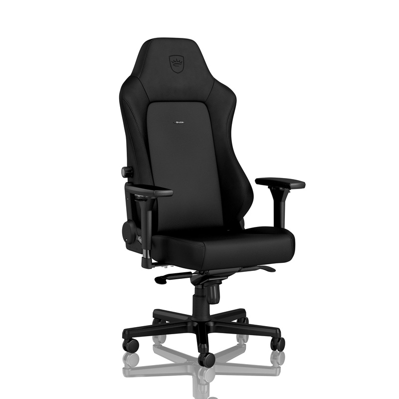 Image of Gaming chair Noblechairs HERO Hightech imitation leather with 4D armrests, Black Edition, New, Ergonomic chair - ideal for flexible working
