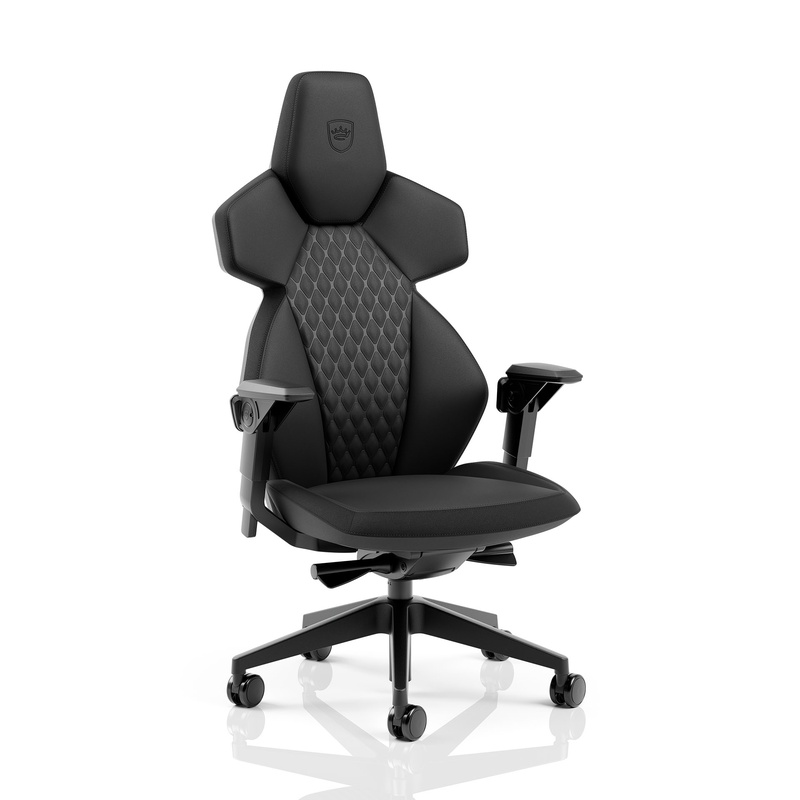 Image of Gaming chair Noblechairs DAWN with folding armrests, Black, New, Ergonomic chair - ideal for flexible working