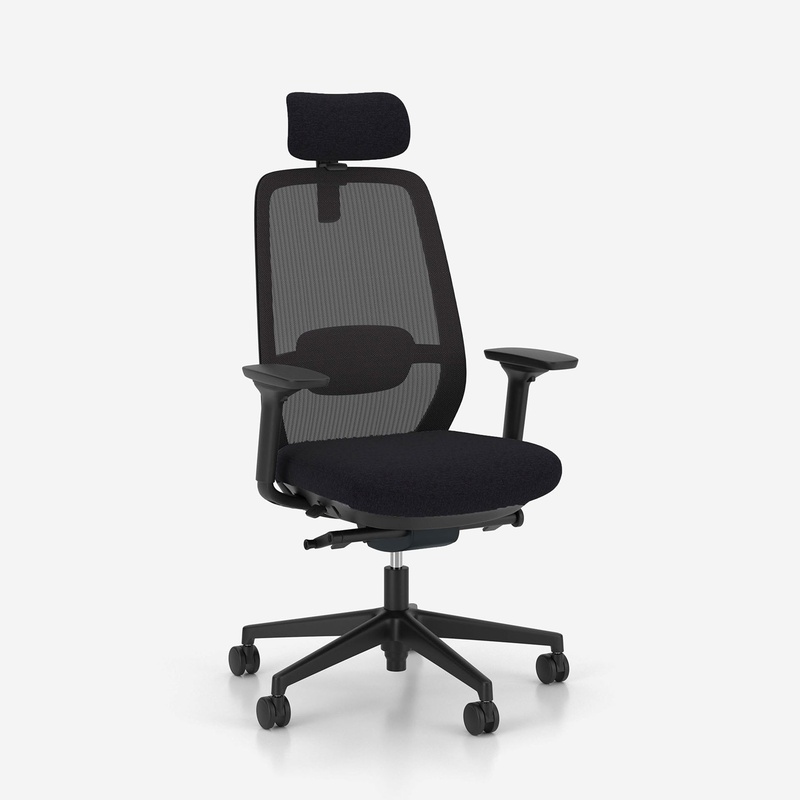 Image of Tradingzone Elovie Active Pro 2 office chair with 4D armrests, Black, New, Ergonomic chair - ideal for flexible working