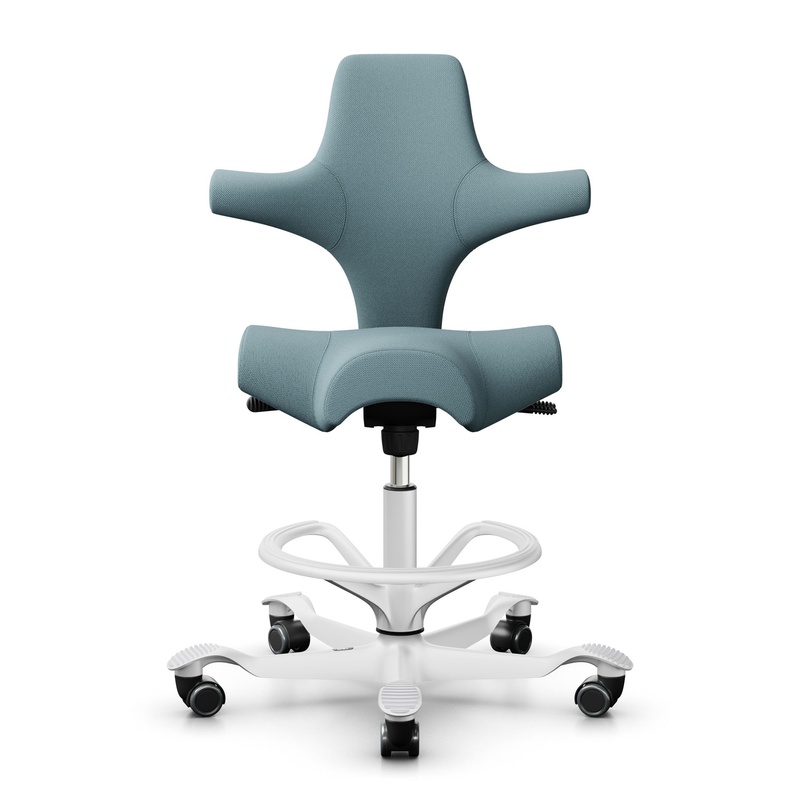 Image of Counter stool HAG Capisco 8106, Light blue/White, New, Bar stool - Practical & comfortable