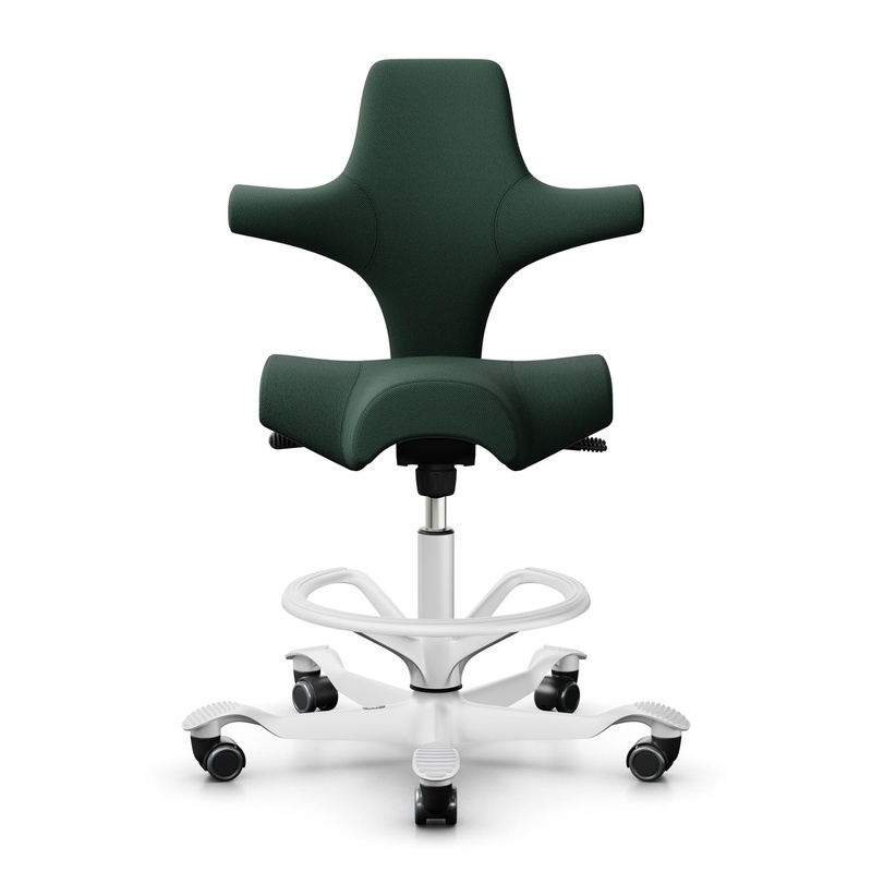 Image of Counter stool HAG Capisco 8106, Dark green/White, New, Bar stool - Practical & comfortable