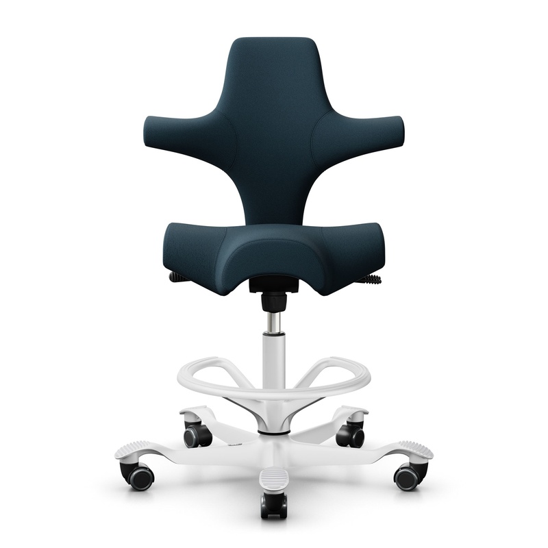 Image of Counter stool HAG Capisco 8106, Blue/White, New, Bar stool - Practical & comfortable
