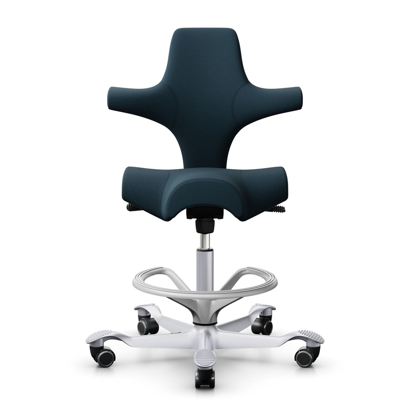 Image of Counter stool HAG Capisco 8106, Blue/Silver gray, New, Bar stool - Practical & comfortable
