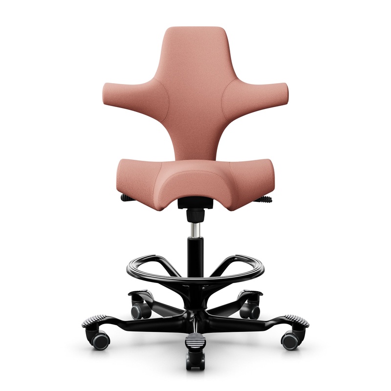 Image of Counter stool HAG Capisco 8106, Pink/Black, New, Bar stool - Practical & comfortable