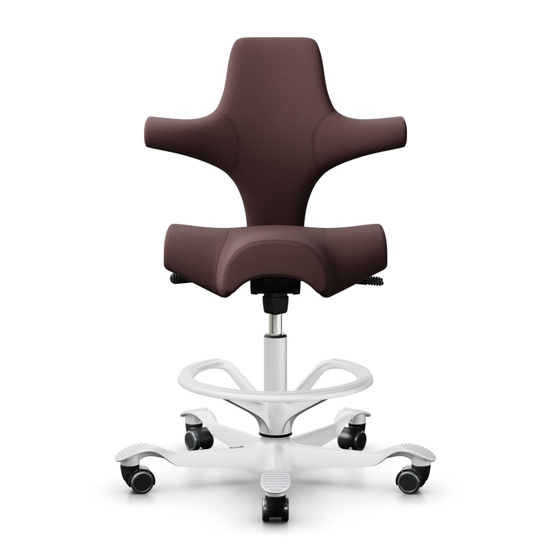 Image of Counter stool HAG Capisco 8106, Brown/White, New, Bar stool - Practical & comfortable