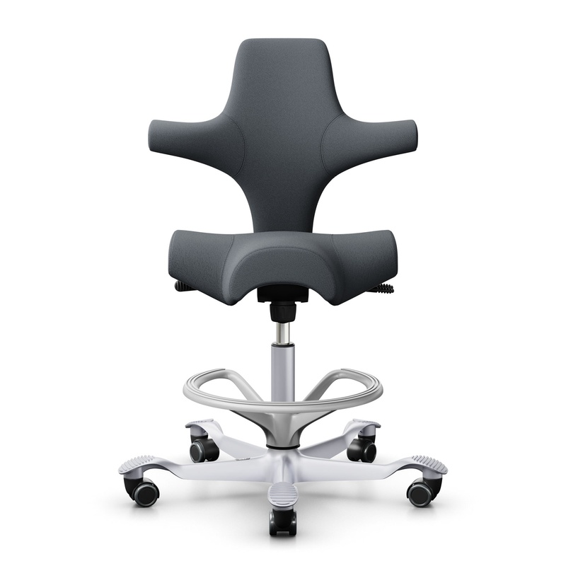 Image of Counter stool HAG Capisco 8106, Gray/Silver gray, New, Bar stool - Practical & comfortable
