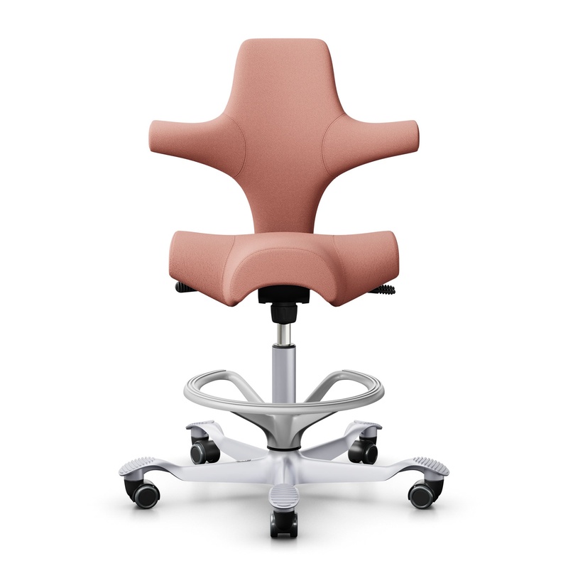 Image of Counter stool HAG Capisco 8106, Pink/Silver gray, New, Bar stool - Practical & comfortable