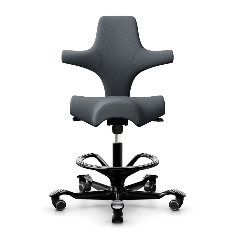 Image of Counter stool HAG Capisco 8106, Gray/Black, New, Bar stool - Practical & comfortable