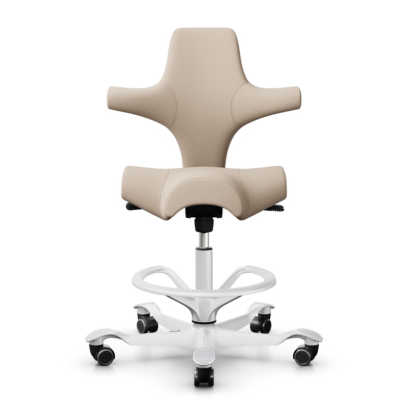 Image of Counter stool HAG Capisco 8106, Beige/White, New, Bar stool - Practical & comfortable