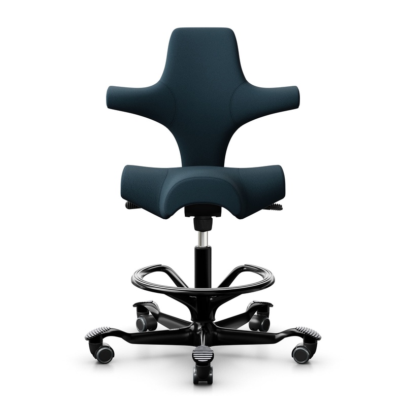 Image of Counter stool HAG Capisco 8106, Blue/Black, New, Bar stool - Practical & comfortable