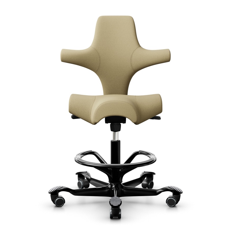 Image of Counter stool HAG Capisco 8106, Yellow/Black, New, Bar stool - Practical & comfortable