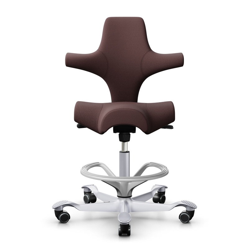 Image of Counter stool HAG Capisco 8106, Brown/Silver gray, New, Bar stool - Practical & comfortable