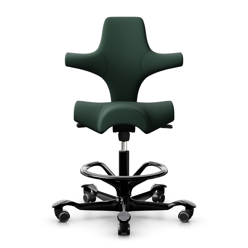 Image of Counter stool HAG Capisco 8106, Dark green/Black, New, Bar stool - Practical & comfortable