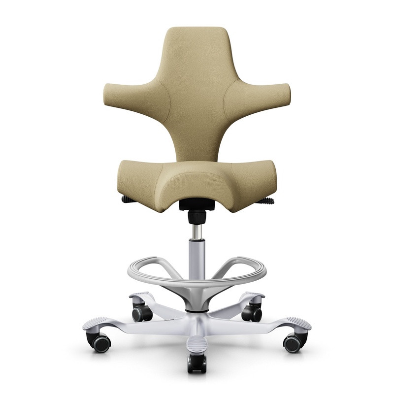 Image of Counter stool HAG Capisco 8106, Yellow/Silver gray, New, Bar stool - Practical & comfortable