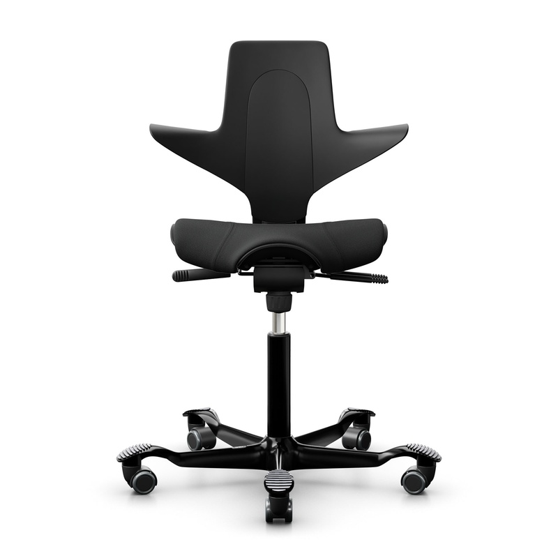 Image of Saddle chair HAG Capisco Puls 8020, Black/Black, New, Ergonomic chair - ideal for flexible working