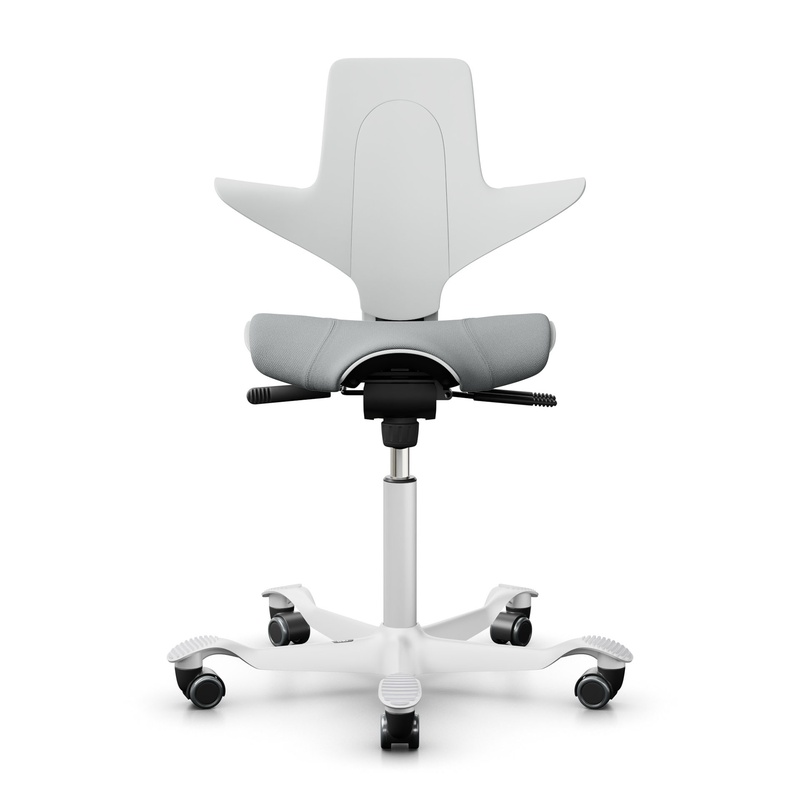 Image of Saddle chair HAG Capisco Puls 8020, White/White, New, Ergonomic chair - ideal for flexible working