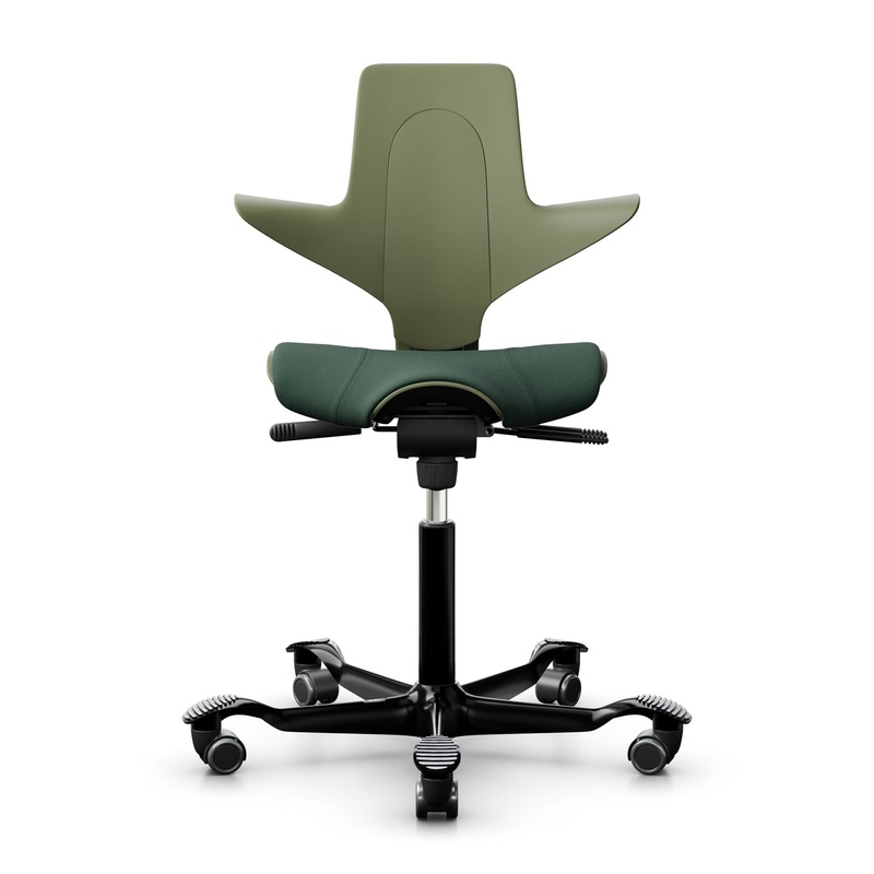 Image of Saddle chair HAG Capisco Puls 8020, Green/Black, New, Ergonomic chair - ideal for flexible working