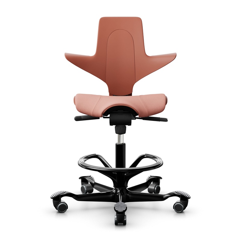 Image of Counter stool HAG Capisco Puls 8020, Pink/Black, New, Bar stool - Practical & comfortable