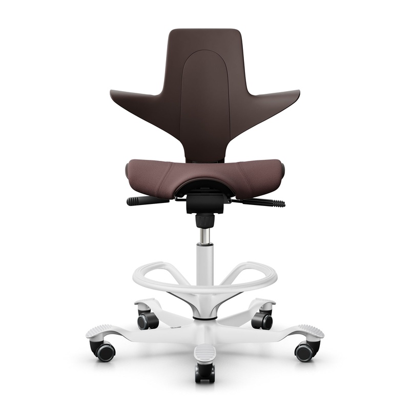 Image of Counter stool HAG Capisco Puls 8020, Brown/White, New, Bar stool - Practical & comfortable