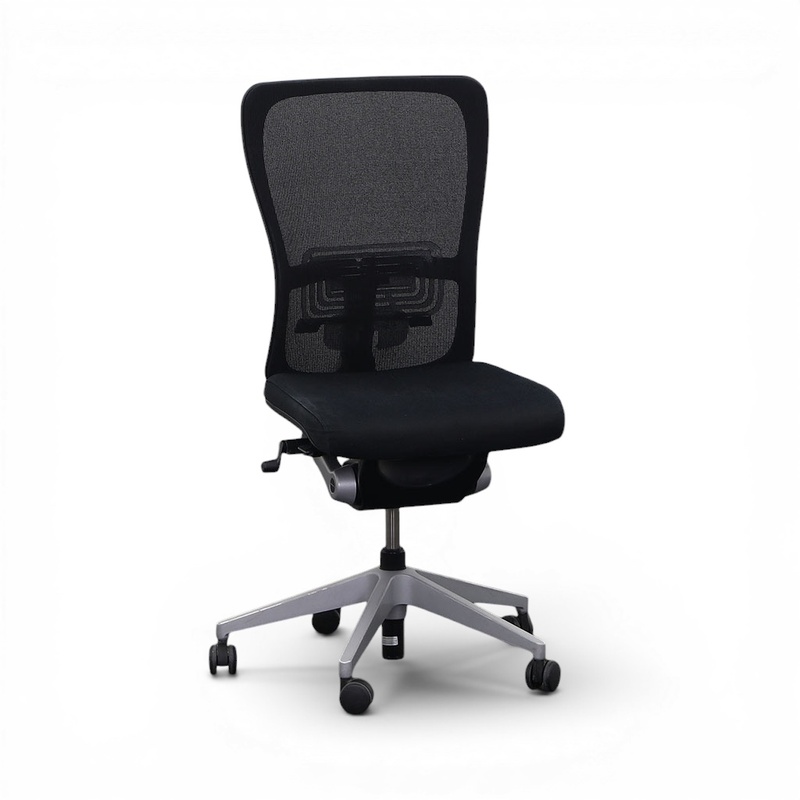 Image of Haworth Comforto Zody swivel chair without armrests, Black/Chrome-plated, Normal used, Ergonomic chair - ideal for flexible working