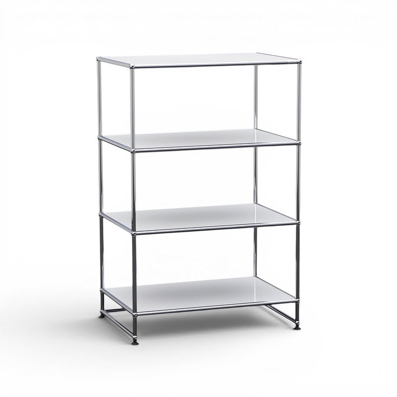 Image of Shelf USM Haller 75 x 50 cm, White, Good - Ideal for living rooms and offices