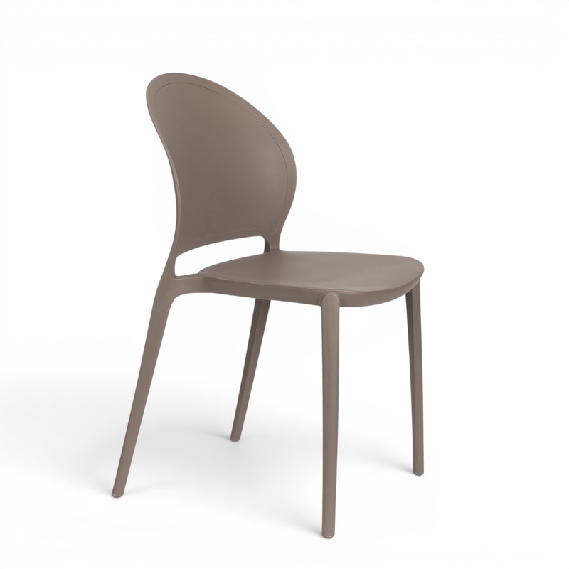 Image of White Label Living Sjoerd garden chair - set of 4 Gray brown, New - Perfect for comfortable sitting