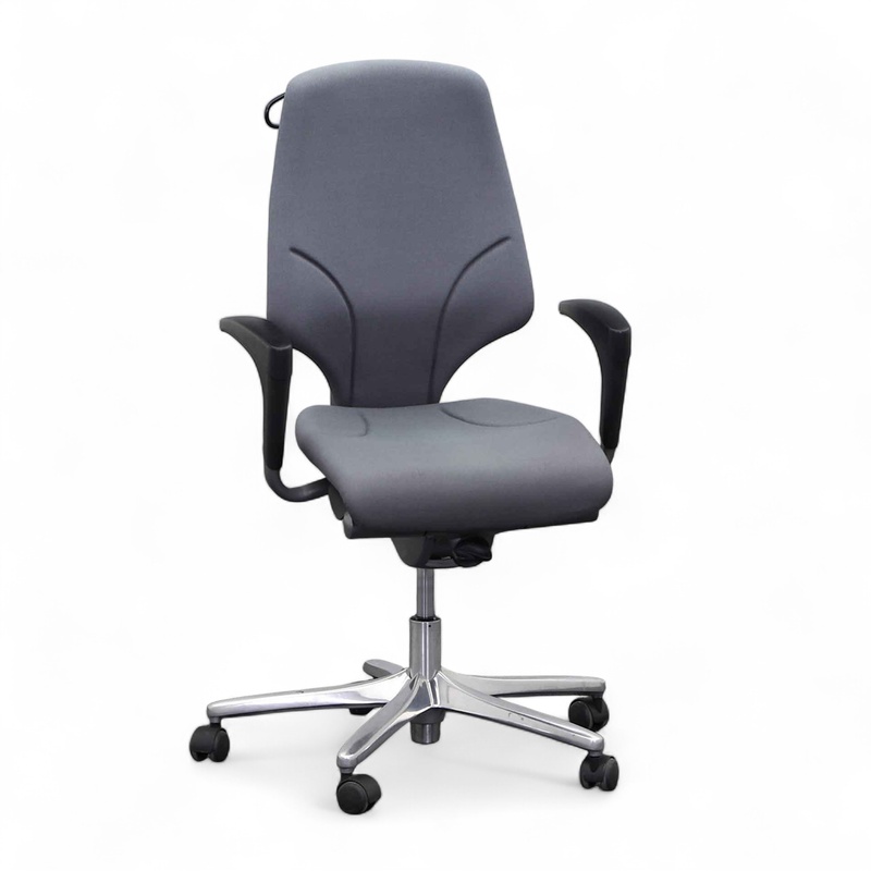 Image of Giroflex 64 office chair with 1D armrests, Gray, Normal used, Ergonomic chair - ideal for flexible working