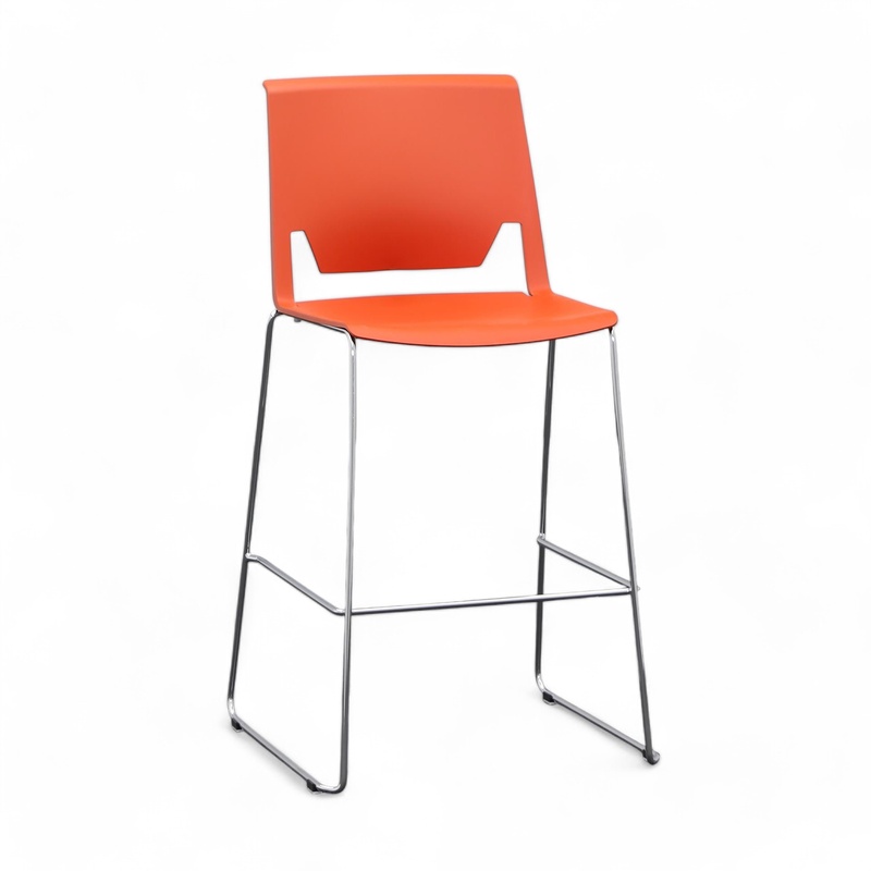 Image of Bar stool Haworth Comforto Very, Red without armrests, New, Counter stool - Practical & comfortable