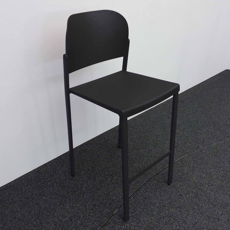 Image of High chairs IBEBI Recycled Bio, Black without armrests, New, Counter stool - Practical & comfortable