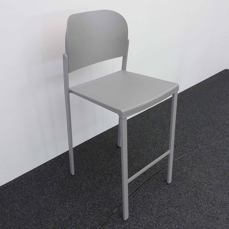 Image of High chairs IBEBI Recycled Bio, Gray without armrests, New, Counter stool - Practical & comfortable