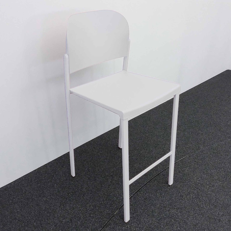 Image of High chairs IBEBI Recycled Bio, White without armrests, New, Counter stool - Practical & comfortable
