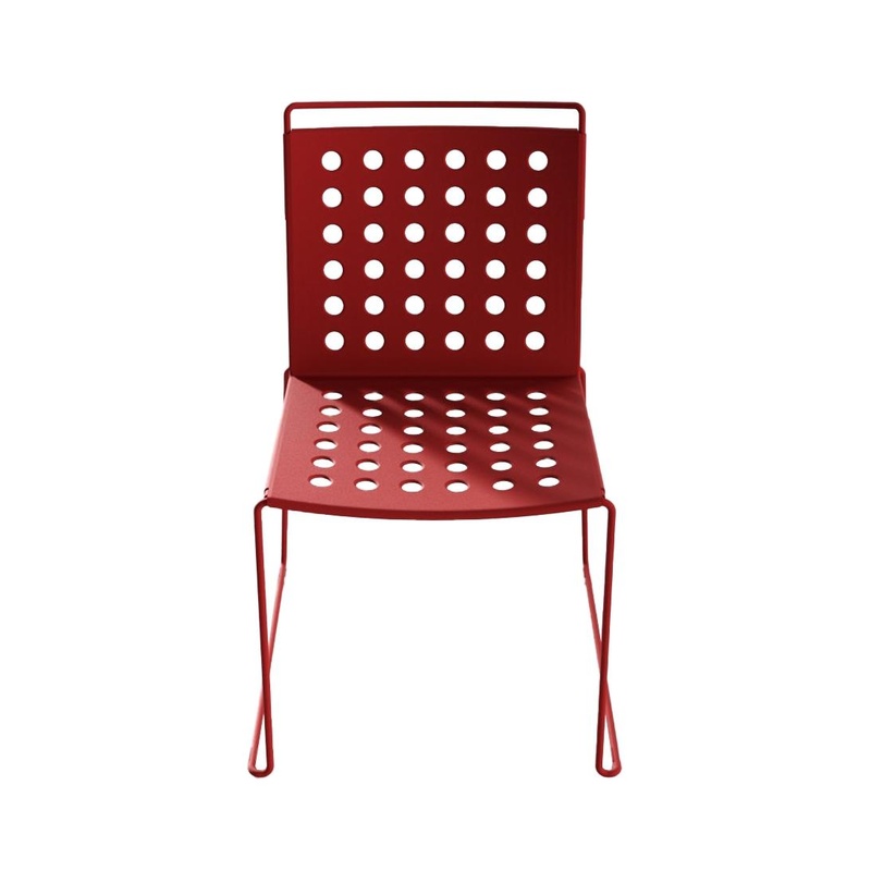 Image of Bistro stacking chairs IBEBI Multi Red without armrests, New - Perfect for comfortable sitting