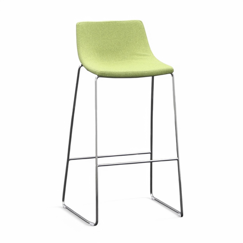 Image of Bar stool Milani Ellipse, Green without armrests, New, Counter stool - Practical & comfortable