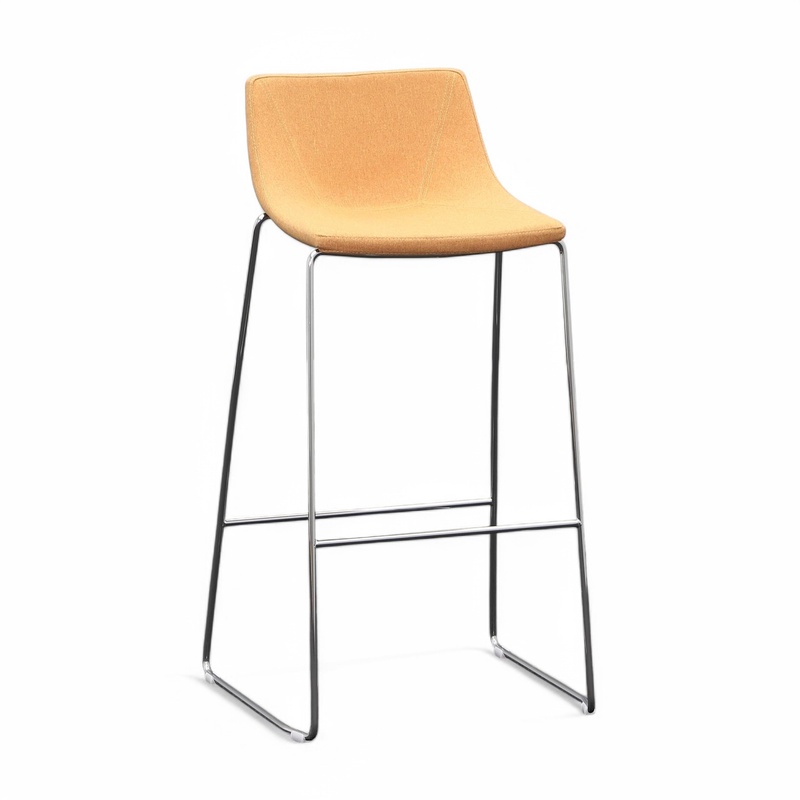 Image of Bar stool Milani Ellipse, Orange without armrests, New, Counter stool - Practical & comfortable