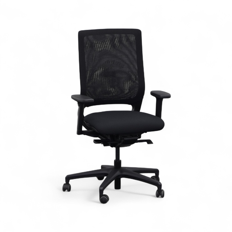 Image of Klöber Mera 84 office swivel chair with 2D armrests, Black, New, Ergonomic chair - ideal for flexible working
