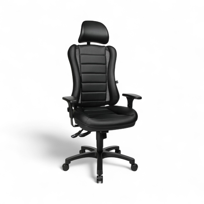 Image of Topstar Head Point RS office chair with 1D armrests, Black, New, Ergonomic chair - ideal for flexible working