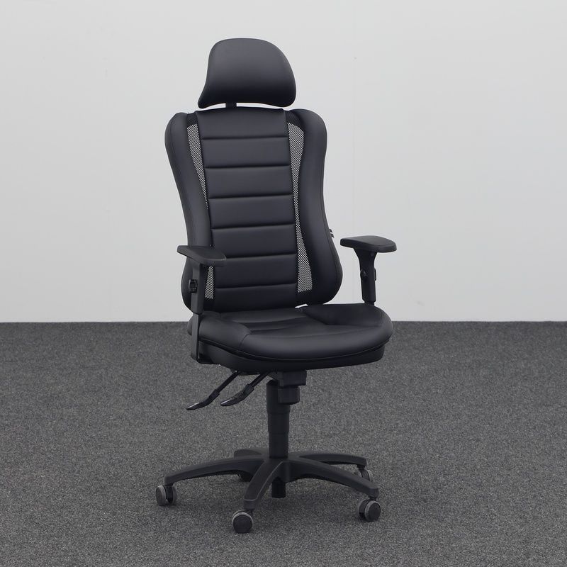 Image of Topstar Head Point RS office chair with 1D armrests, Black, Very good, Ergonomic chair - ideal for flexible working