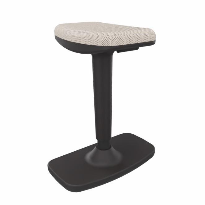 Image of Office stool LAS PROVINO Light gray, New, Dynamic sitting - ideal for healthy sitting