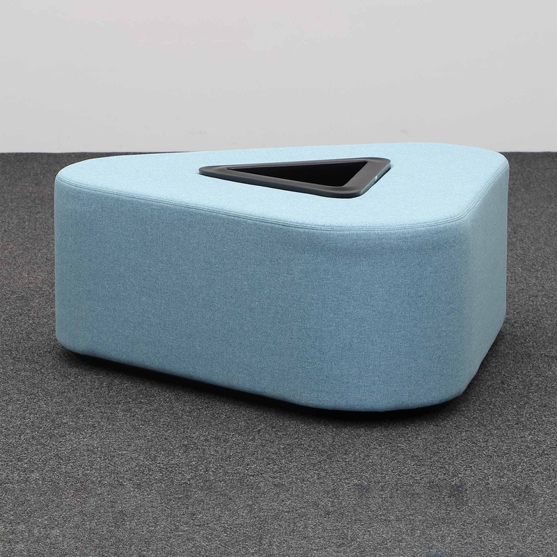 Image of Office stool with plant pot Mdd Hana, Blue, New, Ergonomic - ideal for flexible workstations