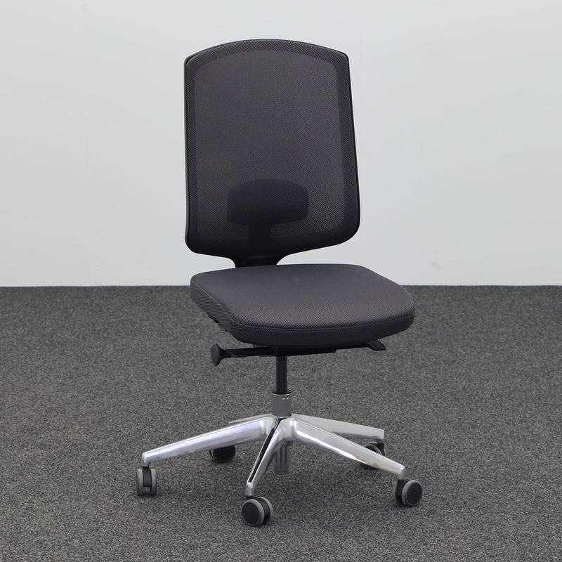 Image of Office swivel chair Mdd SAVA without armrests, Anthracite, New, Ergonomic chair - ideal for flexible working