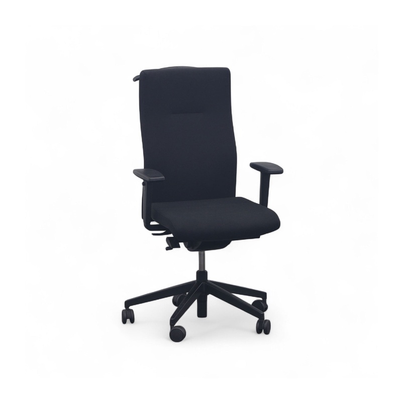 Image of Züco Cubo office swivel chair with 2D armrests, Black, Normal used, Ergonomic chair - ideal for flexible working