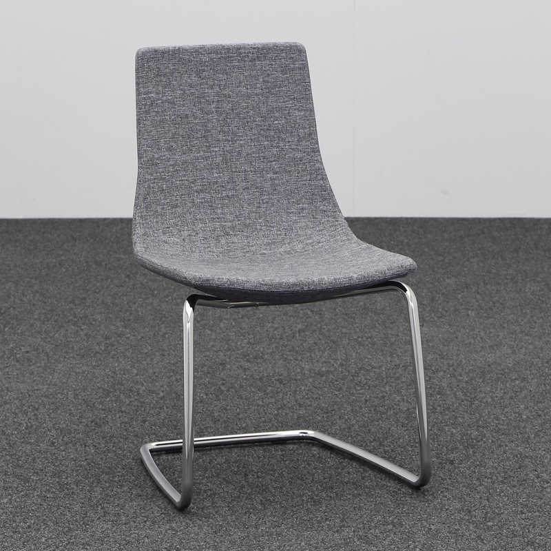 Image of Cantilever Narbutas North Cape Gray without armrests, Free swinging, New - Perfect for visitors and guests