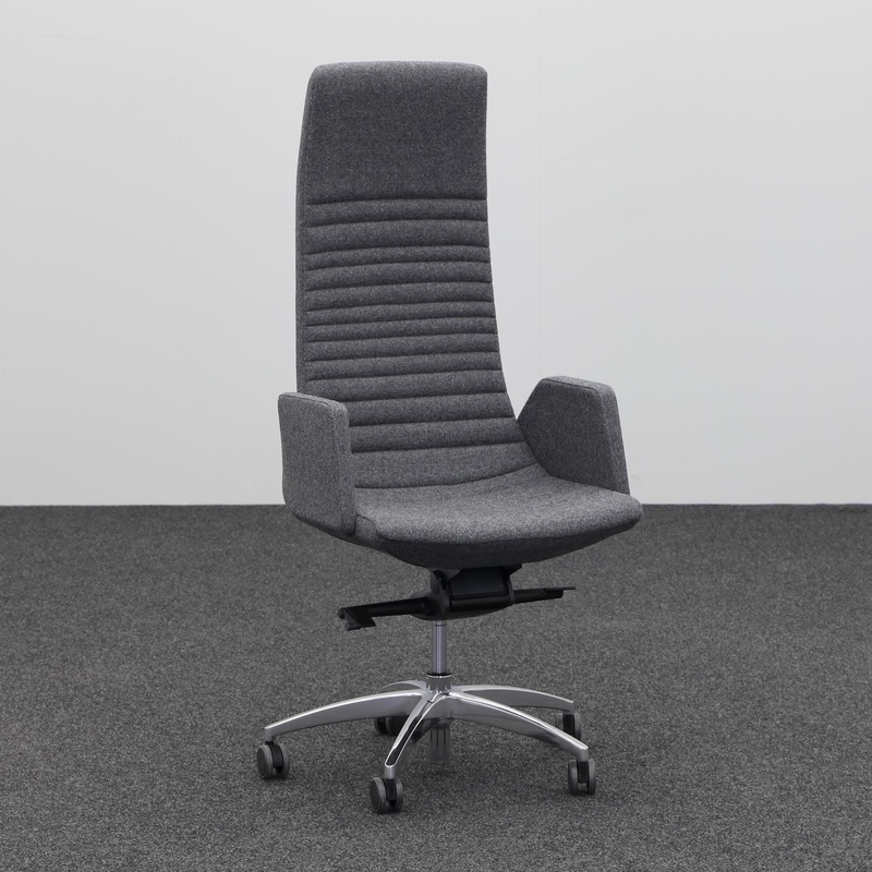 Image of Office swivel chair Narbutas North Cape with fixed armrests, Anthracite, New, Ergonomic chair - ideal for flexible working