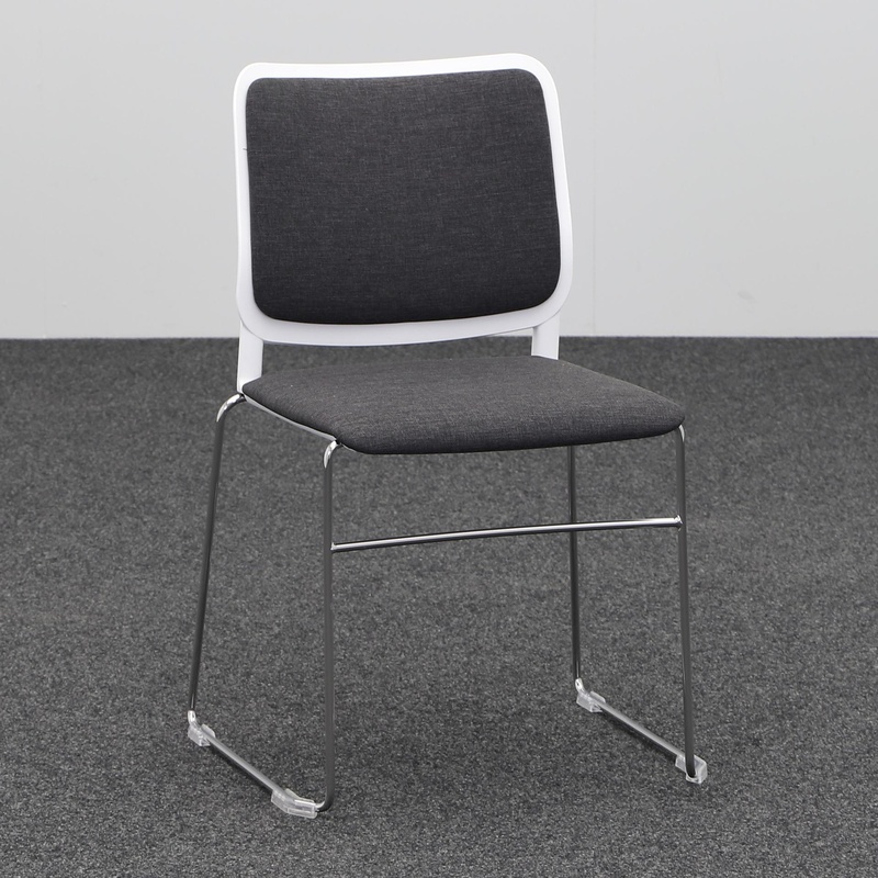 Image of Skid-base chairs Narbutas Wait Anthracite without armrests, New - Comfortable seating