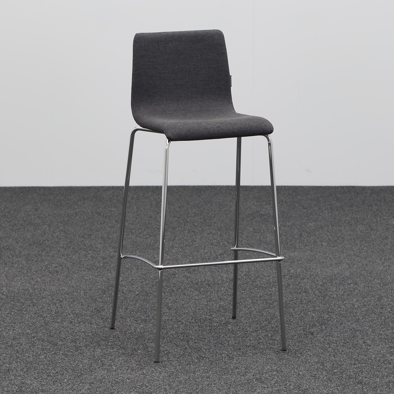 Image of Bar stool Narbutas Moon, Anthracite without armrests, New, Counter stool - Practical & comfortable